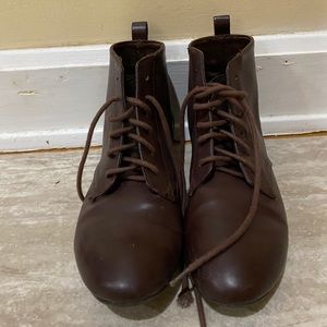 H&M Brown Leather Booties